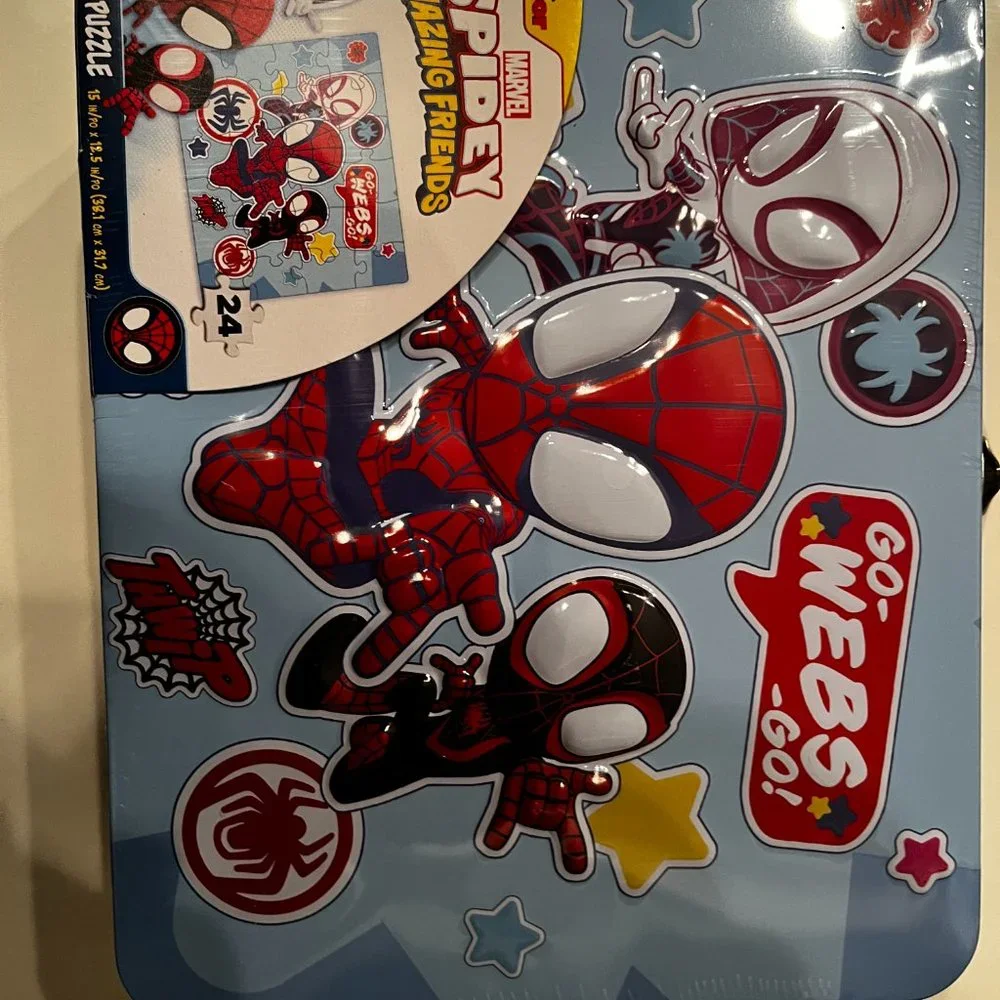 SpiderMan (Spidey & Friends - Marvel‎ Junior Lunchbox Puzzle - 24 pps - New -x